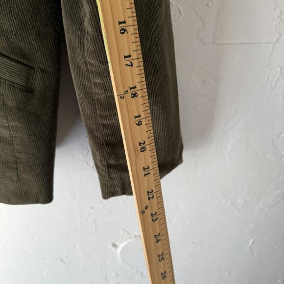 LL Bean Blazer Womens 10 Regular Brown Corduroy Stretch Classic Jacket Pockets - Picture 8 of 10